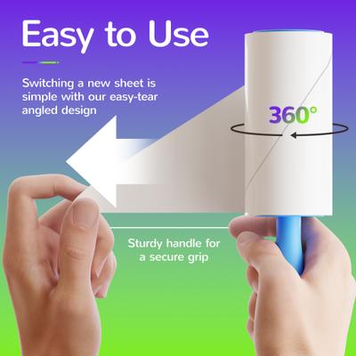 Show full view: Fido Fave Extra Sticky Sheet Dog Hair Lint Roller with 3 Handles, 180 count slide 4 of 9