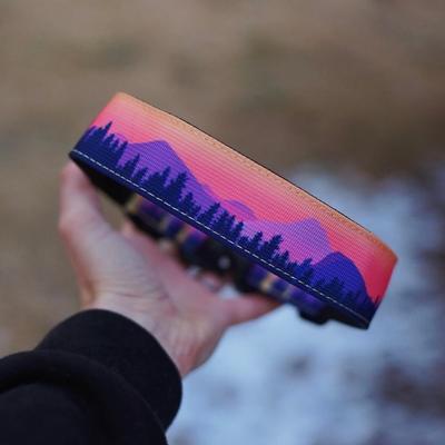 Show full view: Outback Hound Mountain Sunrise Dog Collar, Large: 20 to 23-in neck, 1.5-in wide slide 3 of 5