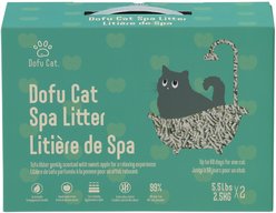 Dofu Cat Tofu Spa Apple Scented Clumping Cat Litter, 11-Ib box