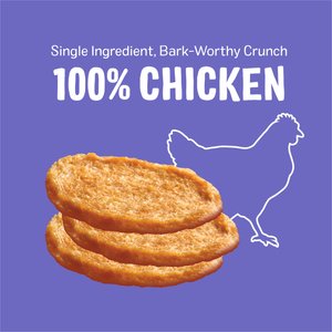 Three Dog Bakery Bark'N Crunch! Chicken Chips Dehydrated Dog Treats, 8-oz bag