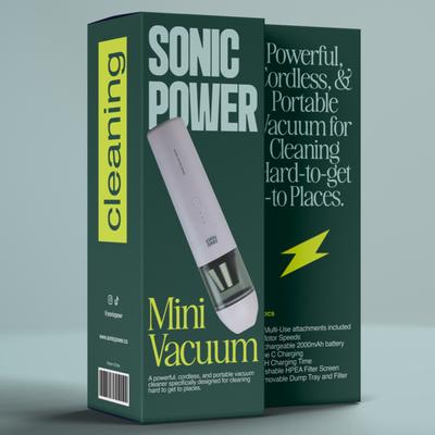 Show full view: Sonic Power Mini Vacuum, White slide 2 of 5