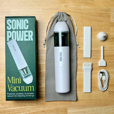 Show full view: Sonic Power Mini Vacuum, White slide 3 of 5