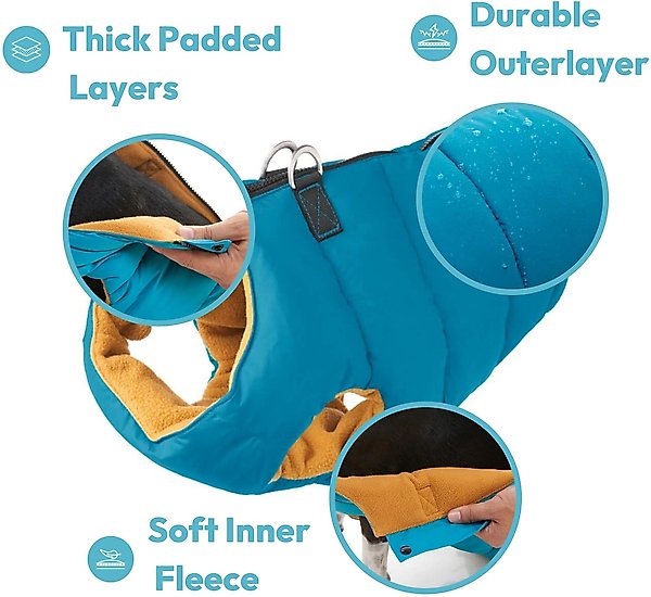 Show full view: Gooby Padded Dog Vest, Pink, Small slide 2 of 10
