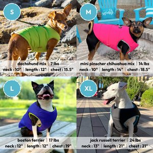 Gooby Padded Solid Color Dog Vest, Purple, Small