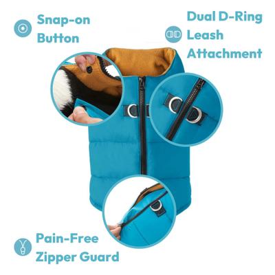 Show full view: Gooby Padded Dog Vest, Green, X-Small slide 3 of 10