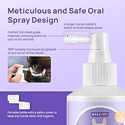 HICC PET Oral Care Cat & Dog Dental Spray, 5.1-fl oz bottle slide 2 of 7