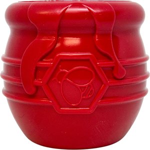 SodaPup Honey Pot PUP-X Treat Dispenser Dog Toy, Red, Large