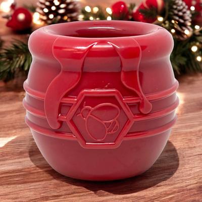 Show full view: SodaPup Honey Pot PUP-X Treat Dispenser Dog Toy, Red, Large slide 6 of 7