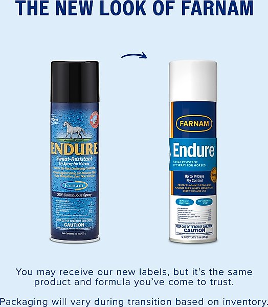 Show full view: Farnam Endure Sweat Resistant Horse Fly Spray, 15-fl oz bottle slide 2 of 12