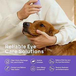 HICC PET Gentle Antimicrobial Dog & Cat Eye Rinse, 5.1-fl oz bottle