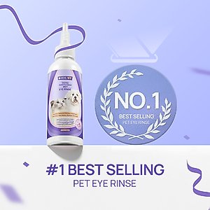 HICC PET Gentle Antimicrobial Dog & Cat Eye Rinse, 5.1-fl oz bottle