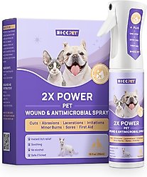 HICC PET 2X Power Wound & Antimicrobial Cat & Dog Skin Treatment Spray, 10.1-fl oz bottle