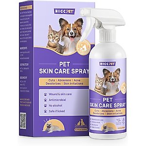HICC PET Skin Care Relief Cat & Dog Spray, 16-fl oz bottle
