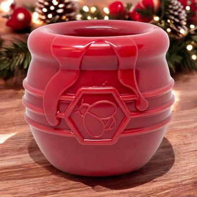 Show full view: SodaPup Honey Pot PUP-X Treat Dispenser Dog Toy, Red, X-Large slide 6 of 7