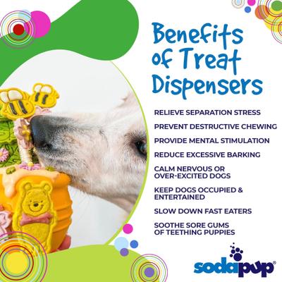 Show full view: SodaPup Honey Pot PUP-X Treat Dispenser Dog Toy, Yellow, X-Large slide 4 of 8