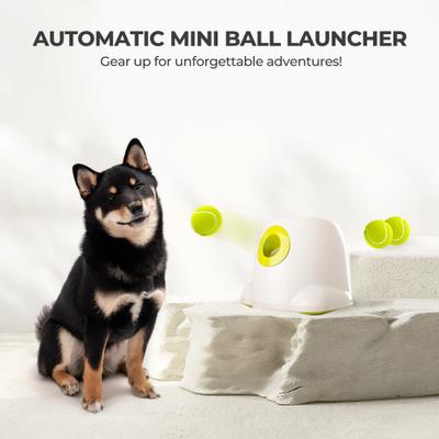 Show full view: allforpaws Interactives Mini Ball Launcher Dog Toy, White slide 9 of 10