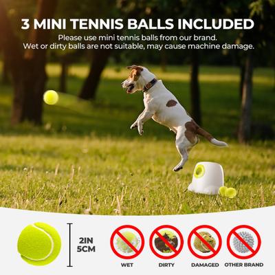 Show full view: allforpaws Interactives Mini Ball Launcher Dog Toy, White slide 7 of 10