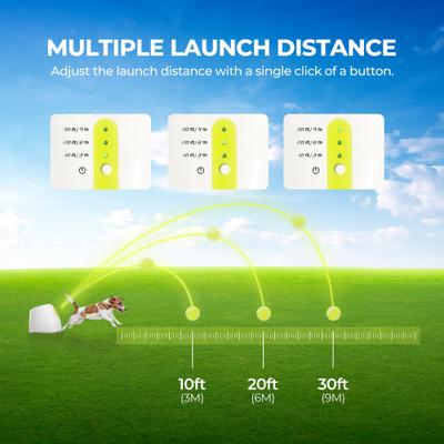 Show full view: allforpaws Interactives Mini Ball Launcher Dog Toy, White slide 3 of 10