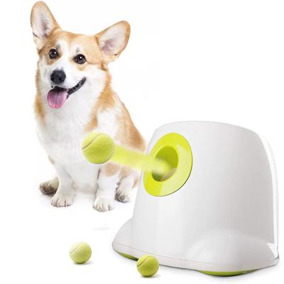 Show full view: allforpaws Interactives Mini Ball Launcher Dog Toy, White slide 1 of 10
