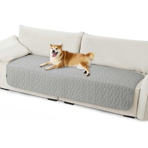 Bedsure Waterproof Couch Cover Dog & Cat Blanket, Titanium Grey, Medium Plus