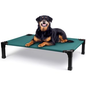 Heeyoo Elevated Cooling Dog Bed, Green, X-Large