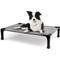 Show in main carousel: Heeyoo Elevated Cooling Dog Bed, Black Silver, Large slide 1 of 11