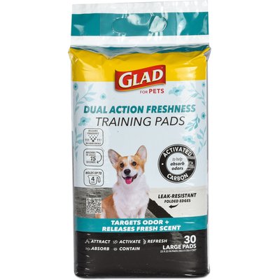 Glad for Pets Glad for Pets Activated Carbon Dog Training Pads, 23 x 23-in, 30 count