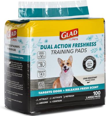 Show full view: Glad for Pets Activated Carbon Dog Training Pads, 23 x 23-in, 100 count slide 3 of 5