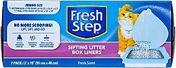 Fresh Step Products Drawstring Litter Box Cat Liners, 36 x 19-in, scented