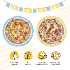 Weruva Paw Lickin' Puppy Variety Pack Gluten-Free Chicken Chunks in Gravy Canned Wet Dog Food, 14-oz can, case of 9 slide 2 of 9