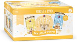 Weruva Paw Lickin' Puppy Variety Pack Gluten-Free Chicken Chunks in Gravy Canned Wet Dog Food, 14-oz can, case of 9