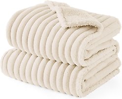 Bedsure Waterproof Dog & Cat Blanket, Cream, Large