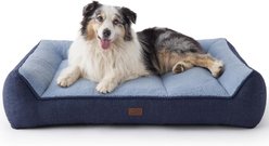Bedsure Sherpa Sofa Dog Bed with Washable Removable Cover, Navy, X-Large