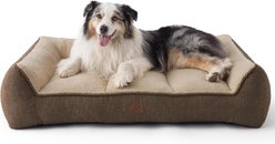 Bedsure SupportMax Orthopedic Waterproof Removable Cover Dog Bed, Brown, X-Large