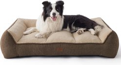 Bedsure SupportMax Orthopedic Waterproof Removable Cover Dog Sofa Bed, Brown, Large slide 1 of 9