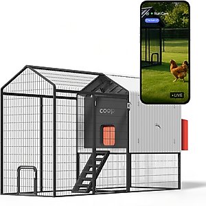 The Smart Coop Steel Run Chicken Coop, 4 to 6 Chicken Capacity