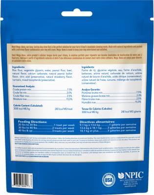Show full view: N-Bone Mega-Bone Long-Lasting Chicken Free Peanut Butter & Jelly Flavor Adult Dental Dog Chew, 16.8-oz bag, 6 count slide 3 of 11