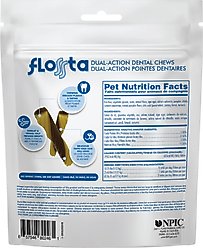 N-Bone FLOSSta Dual Action Pumpkin Flavor Dental Dog Chews, 15 count slide 2 of 7