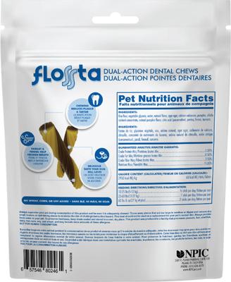 Show full view: N-Bone FLOSSta Dual Action Pumpkin Flavor Dental Dog Chews, 15 count slide 3 of 8