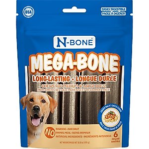 N-BONE Mega-Bone Long-Lasting Rawhide-Free Mac n' Cheese Flavor