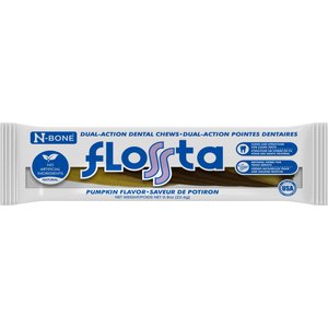 N-Bone FLOSSta Dual Action Pumpkin Flavor Dental Dog Chews, 1 count