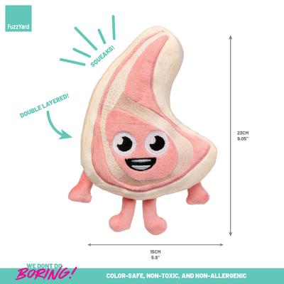 Show full view: FuzzYard Piggy Smalls Squeaky Plush Dog Toy slide 6 of 8