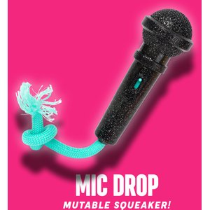 FuzzYard Mic Drop Squeaky Dog Chew Toy