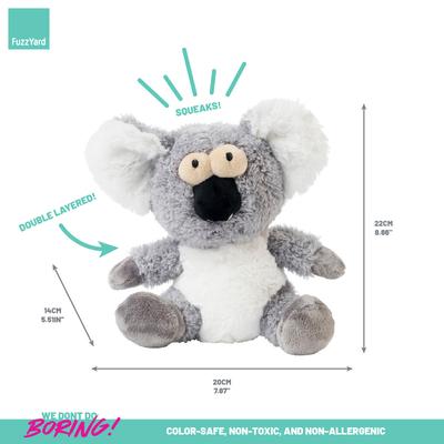 Show full view: FuzzYard Kana Koala Squeaky Plush Dog Toy, Large slide 5 of 6