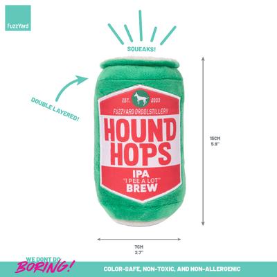 Show full view: FuzzYard Hound Hops Squeaky Plush Dog Toy slide 4 of 5