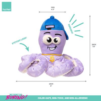Show full view: FuzzYard Hip Hoptapus Squeaky Plush Dog Toy slide 4 of 5