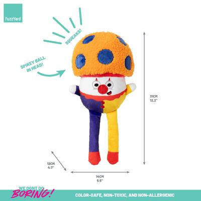 Show full view: FuzzYard Giggles Mushroom Squeaky Plush Dog Toy slide 6 of 9