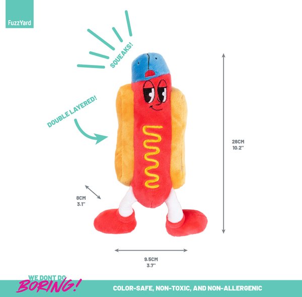 Show full view: FuzzYard Franky Squeaky Plush Dog Toy slide 5 of 6