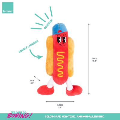 Show full view: FuzzYard Franky Squeaky Plush Dog Toy slide 5 of 6
