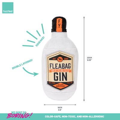 Show full view: FuzzYard Fleabag Gin Squeaky Plush Dog Toy slide 4 of 5